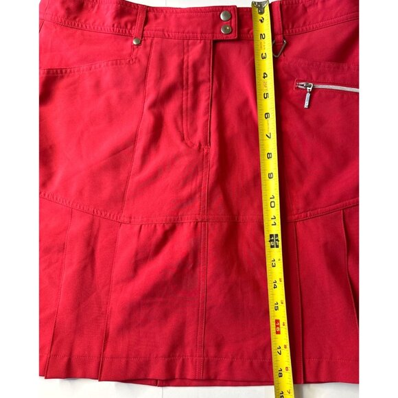 NWT GGBlue Luxe Sport Red Skort With Pockets & Pleats Women’s Size 10 - Picture 8 of 8